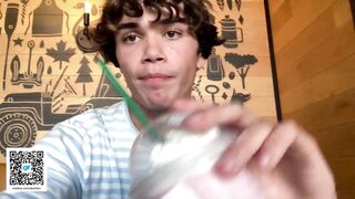 Gay Teen Model Masturbates Inside Starbucks Public Restroom *Almost Got Caught*