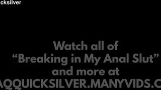 Breaking in my Anal Slut: Strapon Breeding POV - Jaq Quicksilver ftm trailer