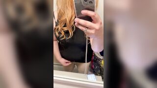 Mikayla tries out her new vibrator in her new pretty dress