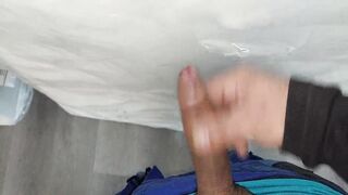 I made a hole in the new mattress and fucked it