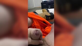 Builder needs a pig to clean his dirty cock
