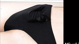 Submissive male cum in Underwear by Sex toy.Handsome japanese vibrator masturbation