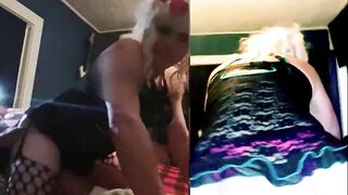 Chelsea rides BBWs strapon