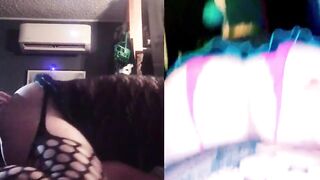 Chelsea rides BBWs strapon