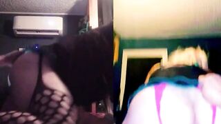 Chelsea rides BBWs strapon