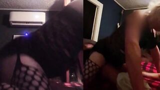 Chelsea rides BBWs strapon