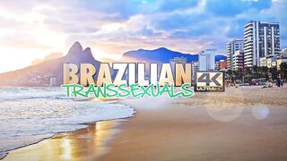 BRAZILIAN-TRANSSEXUALS - Hardcore anal with two brazilian tgirls