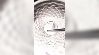 European SHEMALE is making HOMEMADE CUM COCKTAIL