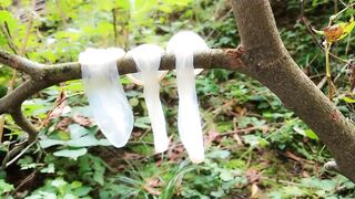 Swallowing cum from three used condoms found outdoor