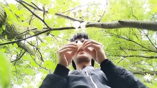 Swallowing cum from three used condoms found outdoor