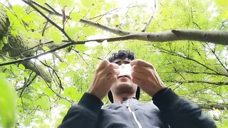 Swallowing cum from three used condoms found outdoor