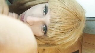 Sissy blowjob training