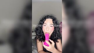 POV deep throat dick suck until you cum with cute teen Latina TS girl