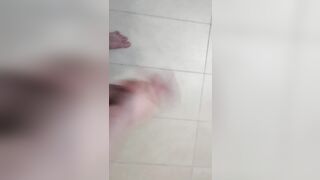 Wanking My Cock for a Big Load Shooting on the Floor