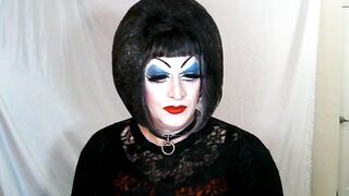 Heavy Makeup Sissy Slut Smokes and talks dirty