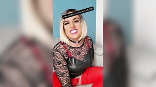 Small penis Humiliation TRANS BIG COCK laughs at your small cock