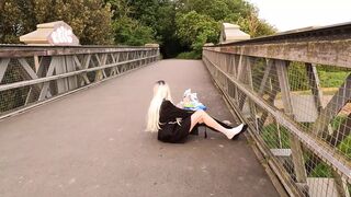 Flashing in My Sexy New Heels