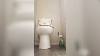 Sexy latina femboy in cute dress takes a ten inch dildo