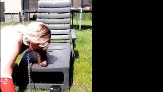 Smoking slut in thigh boots