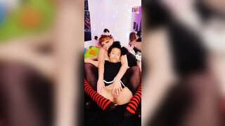 Playing with besties boy pussy