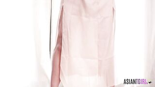 ASIANTGIRL - Horny Asian Ladyboy masturbates with Hard Cock