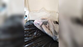 Sexy tv plastic fetish and masturbation