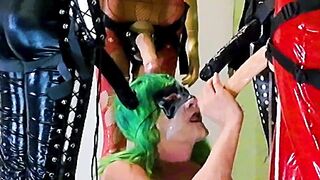 Femboy covered in cum