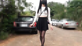 HA70Outdoor fucking anal cumshot!