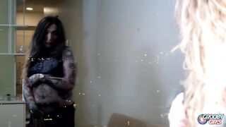 GROOBYGIRLS - Foot Fetish and anal masturbation with dildo