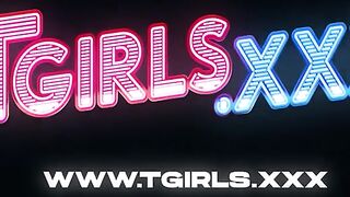 TGIRLS.XXX - Billie Gloss Sizzling Hot In Red Solo Play