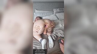 Feeding my sexy ginger step brother creme outa my ass and fucking his tight pink hole