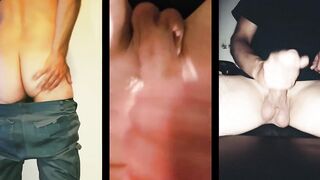 3 hot and horny but sexual neglected and lonely hetero husbands jerk off together online