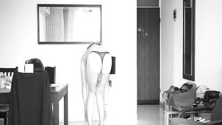 Crossdresser show on high heels