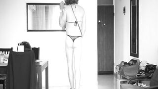 Crossdresser show on high heels