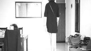 Crossdresser show on high heels