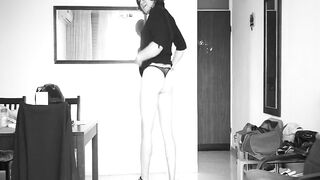 Crossdresser show on high heels