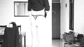 Crossdresser show on high heels