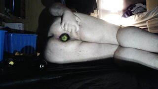 Large Eggplant up ass