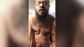 FTM bear chub rides hands free