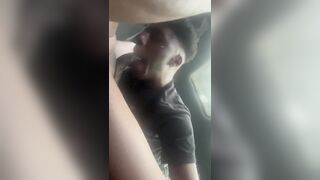 sucking dick in the car on the basketball court