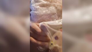 Cumming in sheer panties