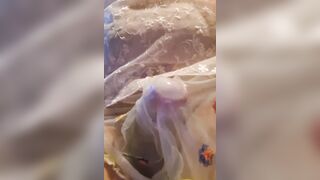 Cumming in sheer panties