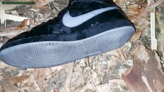 Pissing in Nike Backboard shoes