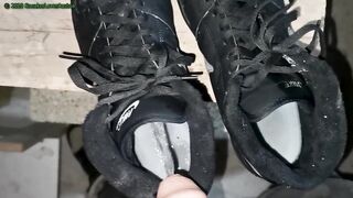 Pissing in Nike Backboard shoes