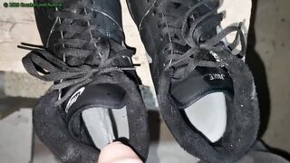 Pissing in Nike Backboard shoes