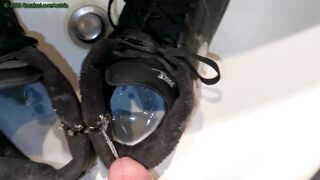 Pissing in Nike Backboard shoes