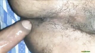 Indian uncut big black cock BBC hardcore gaysex, desi hairy bottom get fucked by a big bangla dick. twink boysex