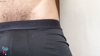 Colombian boy with huge cock has a big erection and pulls out his cum