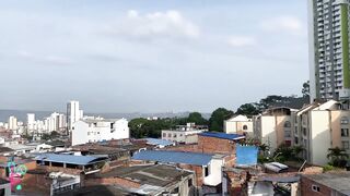 Colombian boy with huge cock has a big erection and pulls out his cum