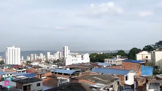 Colombian boy with huge cock has a big erection and pulls out his cum